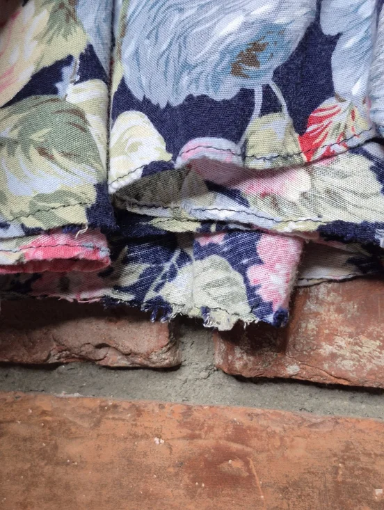 Vintage Les Modes Jolibel Floral Cottagecore Dress Romantic Prairie Tie Hearts - Picture 13 of 17